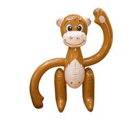 SHATCHI Inflatable Blow up Brown Monkey Chimp Tropical Summer Pool Beach Hawaiian African Fancy Dress Party Decoration Hen Stag Do Accessories, (1pc-12pcs), 1Pc