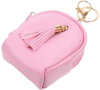 1 PC Key Zip Bag Trendy Purse Key Purse Clutches for Women Cash Bag Keychain Keychains Zipper Pouch Keychian Mini Keychain Bag Pu Bag Pendants Mini Wallet for Women(2)