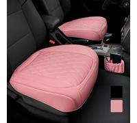 1 Pc Leather Front Car Seat Cushion For SEAT Tarraco 2018-2024, Waterproof Auto Protector Storage Pockets Non-Slip Breathable Car Chair Cover Wear Resistant Accessories,K/2Pc Pink
