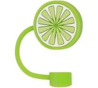 1 Pc lemon Straw Cover for Stanley 40&30 Oz Cup,Silicone Covers Cap for Stanley Cup Accessories, Cute Topper for Tumblers, Straw Cap Stopper for Reusable Tip Lids（Green 10mm）