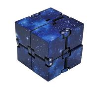 1 Pc Magic Cube Mini Blocks, Infinity Cube Fidget Toy, Desk Toys Sensory Toys, Cool Stuff, Stress Relief Tool Desk Game, Supplies Gifts For Friends, Family, Adults(Blue Galaxy)
