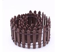 1 Pc Mini Fairy Garden Fence, 35 Inches, Brown, Micro Landscape Miniature Ornaments for Dollhouse, Crafts, Diorama Project, Plant Pot DIY