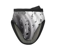 1 PC Mini Silicone Oven Mitts Pot Holders Set - Music Print Heat Resistant, Ideal for Baking, Cooking, and Camping