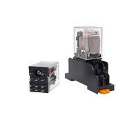 1 Pc Miniature Coil General Electro-magnetic Intermediate Relay Switch with Base and LED AC220V DC24V HH52P HH53P HH54P(HH54P AC220V)
