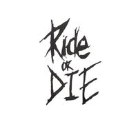 1 PC MTB Bicycle Frame Sticker with "Ride or Die" Text, Superior Bike Decorative Decal