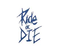 1 PC MTB Bicycle Frame Sticker with "Ride or Die" Text, Superior Bike Decorative Decal