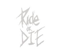 1 PC MTB Bicycle Frame Sticker with "Ride or Die" Text, Superior Bike Decorative Decal