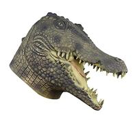 1 Pc Multicolor Crocodile Overhead Rubber Mask Durable & Lifelike Design, Perfect for Halloween, Costume Parties Masquerade Carnival Party Party Props for Adults