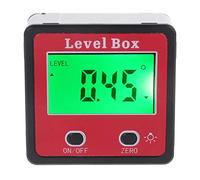 1 Pc Multifunctional Digital Inclinometer Spirit Protractor Angle Gauge Meter Bevel Box with Magnet Protractor Goniometer Inclinometer Gauge Ruler Alignment Template Digital Angle Finder