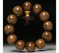 1 Pc Natural Sandalwood Beads Wood Bracelets For Men Lucky Women Charm Bangle Original Sandalwood-18Mm