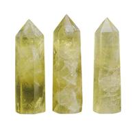 1 Pc Natural Stones Amethyst Column Point Wand Tower Rose Quartz Stone Crafts Aquarium Decoration,Citrine