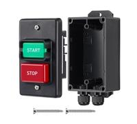 1 Pc On/Off Switch, 20A 250V PVC Plastic Momentary Rocker Switch for Woodworking Table Saws Drill Presses