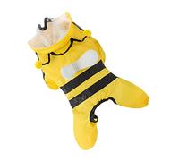 1 Pc Pet Raincoat Puppy Rain Slicker Winter Jacket Hooded Cloak Yellow Dog Raincoat Dog Costume Hat for Dog Puppy Rainco (Yellow L)