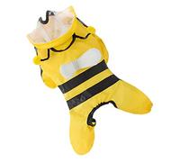1 Pc Pet Raincoat Puppy Rain Slicker Winter Jacket Hooded Cloak Yellow Dog Raincoat Dog Costume Hat for Dog Puppy Rainco (Yellow XL)