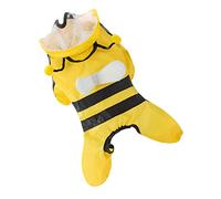 1 Pc Pet Raincoat Puppy Rain Slicker Winter Jacket Hooded Cloak Yellow Dog Raincoat Dog Costume Hat for Dog Puppy Rainco (1 XS)