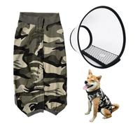 1 Pc Pet Surgical Gown, 1 Pc Protective Hood, Postoperative Coveralls, Anti-Scratch And Anti-Licking Wound Protective Clothing, Pet Sterilization Clothing, Dog Recovery Clothing, Pet Vest