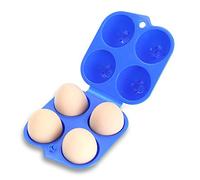 1 PC Portable Easter Matching Egg Carrier Container 4 Eggs Slot Tray Holder Shockproof Box Storage Case for Outdoor Camping