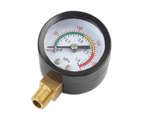1 Pc Pressure Gauge Air Compressor Pneumatic Hydraulic Fluid 0-12Bar / 0-170PSI Easy To Read Dial Measuring Instrument(B)