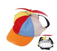 1 Pc Propeller Hat - Dog Sun Hat Rainbow Helicopter Top Hat | Cute Funny Pet Hat, Adorable Sunproof Breathable Dog Baseball Hat, Dog Hats with Funny Propeller for Small Dogs Puppy Cats Supplies