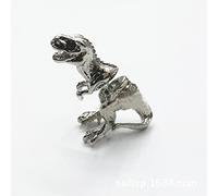 1 Pc Punk Cool Dinosaur T-rex Earring Pierced Cute Dragon Ear Stud Double Sided Piercing Jewelry Gift for Men Women Teens Anti-SilverDurability