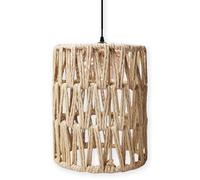 1 Pc Rattan Lampshades for Ceiling Lights, Lamp Shades Ceiling Boho Style, Cylinder Lampshade Replacement Lampshade Suitable Living Room Dining Room for Pendant Lights and Wall Sconces Light