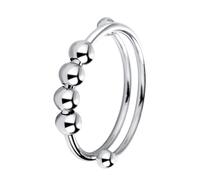 1 Pc Rings Adjustable Open Set for Seven Bead Stress Relief Stackable Women Gift Stress Relief Spinner for