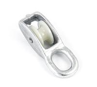 1 pc/s Single Rope Pulley galvanised 15mm 75kg