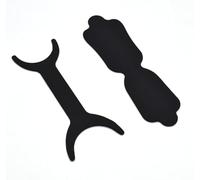 1 pc Silicone Dental Orthodontic Photography Contraster,Bendable Intraoral Photography Background Board,Black Background Board Contraster (C1+C2)