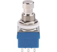 1 Pc Silver 9-Pin 3PDT Foot Pedal Tactile Push Button for Electric Guitar Effects True Bypass Switch On Off Led Control Lever Handle Start Stop Tactile Dimmer Detector Sensor