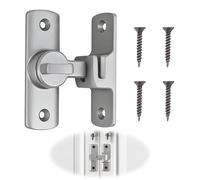1 Pc Silver Sliding Latch Made of Aluminum Alloy, Snap Lock for Bathroom, Bedroom, Barn Doors, Window or Interior Use