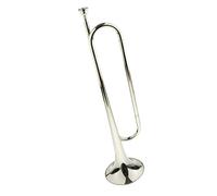 1 Pc Silver Students Youth Trumpet Horn Bugle Brass Instrument Type 2