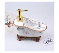 1 PC Simple Style Ceramic Liquid Soap Dispenser Lotion Dispensing Bottle Hand Sanitizer Press Bottle Bathroom Accessory Set Gift(03)