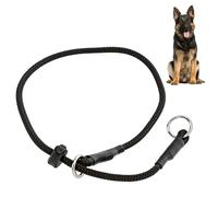 1 Pc Slip Dog Training Collar, 50 cm/20 in Nylon Dog Training Collar, Round Rope No Pull P-Collars Suitable for Small Medium Dogs (Black)