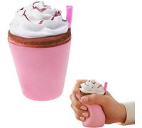 1 Pc Slow Rising Milkshake Sensory Tool, Soft Kawaii Anxiety Stress Anger Fidget Relief Fidget Office Desk for Hand Exercising, 4.33"
