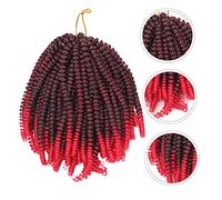 1 PC Spring Hair Braid Strands Crochet Hair Extensions Low Temperature Fiber Fake Braids for Fashionable Dreadlocks for Parties and Everyday Wear