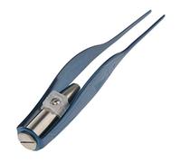 (1 pc) Stainless Steel Ear Tweezers with LED Light Precision Earwax Remover Professional Cleaning Tool, No Rust or Distortion - Blue