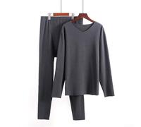 1 PC Top Mens Fleece Set Autumn Tracksuit Casual Two-piece For Men For Leisure Top And Pants Design Thermal Tracksuit Printing Pattern (3XL Dark gray)