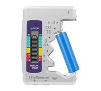 1 Pc Universal Battery Tester Checker, Battery Tester with LCD Display, Suitable for DBattery、CBattery、AABattery、AAABattery、2R10Battery、9V Block and 1.5V/3V Button Cell