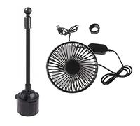 1 PC Usb Fan Car Cup Holder Air Cooler Rotatable 3 Speeds For SUV Truck 5V 5inches Fan For Desk