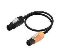 1 PC Waterproof Stage Light Power Cord, NAC3FCA NAC3FCB AC Cable Connector, 250V 20A Supply, 1M-10M(Black Orange,9 m)