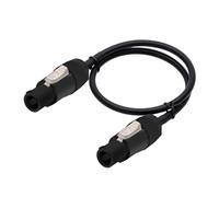 1 PC Waterproof Stage Light Power Cord, NAC3FCA NAC3FCB AC Cable Connector, 250V 20A Supply, 1M-10M(Black Black,10m)