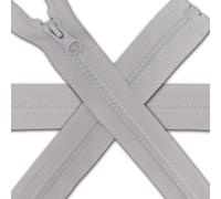 1 pc White Chunky Zipper 33.5'' | Open-End Fastener Size #5 | Single Slider, One-Way Plastic Resin Zip for Sewing, Jackets, Coats, DIY Repair, Tailoring | Replacement Zipper 85cm