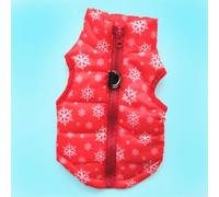 1 Pc Winter Pet Clothing for Dog Clothes For Dogs Coat Jacket-reen camouflage(Red snowflake,S)