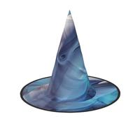 1 PC Witch Hat for Halloween Party Masquerade Cosplay Costume Accessory | Winter The Dolphin Printed Wizard Hats For Women Kids Teens Party Cosplay Dress Up Decor
