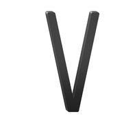 1 PC3/4 Inch Floating Aluminum House Address Numbers LettersModern Metal For Outside Black Door Lett(V,3inch)