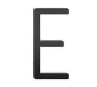1 PC5/6 Inch Floating Aluminum House Address Numbers LettersModern Metal For Outside Black Door Lett(E,6inch)