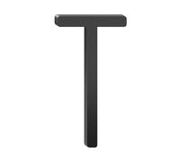 1 PC5/6 Inch Floating Aluminum House Address Numbers LettersModern Metal For Outside Black Door Lett(T,5inch)