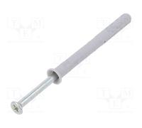 1 pcg x FISCHER - 48789 - Plastic anchor, with screw, 6x60, zinc-plated steel, N