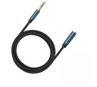 1 Pcs 0.5M 3.5mm TRRS Audio Extension Cable | Single pack 0.5M length 3.5mm TRRS audio extension cable with female connector for computer desktop audio ports.