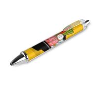 1 PCS 0.5mm Retractable Gel Pen Smooth Liquid Black Ink Cartoon Hotpot Doodle Rollerball Pens with Ergonomic Comfort Grip Quick-Dry & Smudge-Free Refillable Office Writing Pens for Professionals